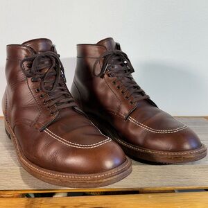 Alden J. Crew Indy Boots Brown Horween Chromexcel Size 11 B/D 40510H Cork Soles